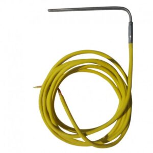 TERMOCOPPIA TCK RICURVA CON CAVO IN SILICONE - Materiale capsula Incoloy - Lunghezza capsula 110 mm - Diametro capsula 3 mm - Lunghezza cavo 200 cm