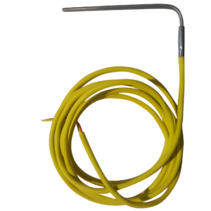 TERMOCOPPIA TCK RICURVA CON CAVO IN SILICONE - Materiale capsula Incoloy - Lunghezza capsula 110 mm - Diametro capsula 3 mm - Lunghezza cavo 75 cm